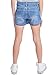 Girls 3-Button Asymemetric Skort is Both Stylish and Comfortable, Medium Blue, 10