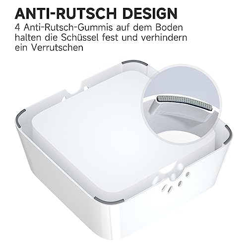 ELS PET Wassernapf für Hunde: 2L Auslaufsicher Trinknapf Reisenapf, rutschfest Katzen Hund Haustiere Hundenapf Anti-Schwapp Wasserspender für Haustiere & Innen & Draußen & Auto