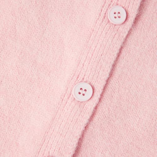 Y2K Button Front Crop Sweater Cardigan Solid Color Long Sleeve Knit Fall Sweaters Tops Outerwear Streetwear4