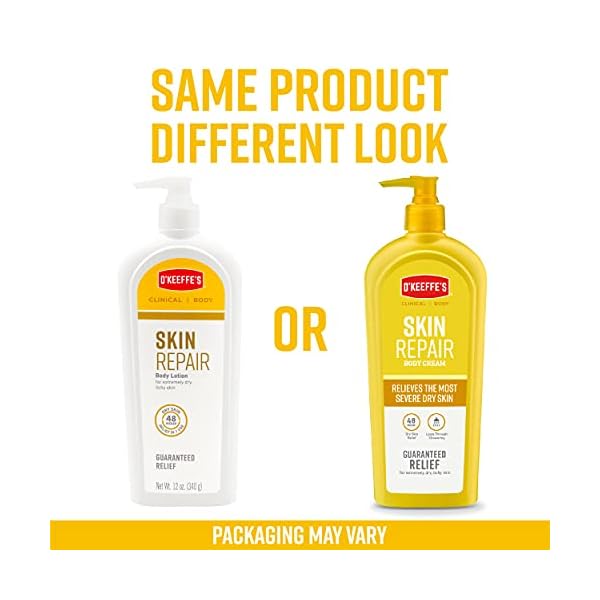 OKeeffes-Skin-Repair-Body-Lotion-and-Dry-Skin-Moisturizer-Pump-Bottle-12-ounce-Packaging-May-Vary O'Keeffe's Skin Repair Body Lotion, 12 Oz