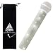 RK Mic Handle Cover Fits for Shure Wireless Microphone SLX2, BLX2 / SM58, BETA58, BETA87, BETA83, PG58 Crystal, Unique Cordless Handheld Shining on Tours & TV Shows, Silver Diamonds