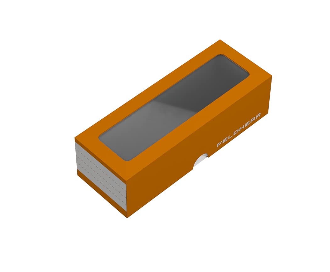 Feldherr Storage Box MTLB170 160 x 60 x 50 mm pour locomotives, Wagons et véhicules ferroviaires Miniatures, Couleur:Orange, Amount:20 pcs.