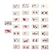 Minkissy 120 feuilles de sticks de tatouages Cosplay tatouages temporaires tatouages de lis daraignée rouge