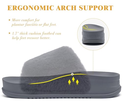 Image of KuaiLu Women's Orthotic Arch Support Slippers