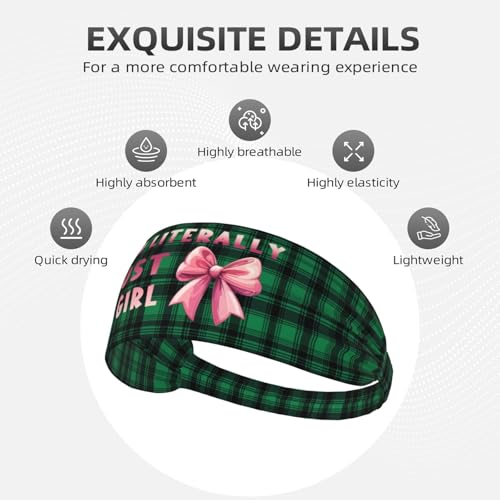 I'm Literally Just A Girl Headbands Sports Sweatbands Non-Slip Sports Running Quick Drying Headband84