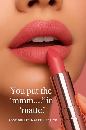 Image of CAL Losangeles Bullet Matte Lipstick, Long Lasting & Smudge Proof Lip Color for Womens Everyday Use with Nourishing & Hydrating Formula, Lipsticks for Girls /Women(Nude Blush)