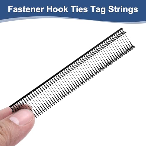 QUARKZMAN 2500 Stück Heftfäden für Etikettierpistole Standard, 10mm Tag Pins aus Kunststoff für Karton Etiketten mit Loch, Etikettierung von Kleidung und Textil, Schwarz