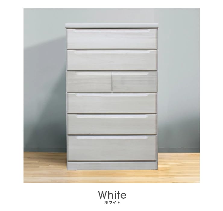 Amazon｜日本製 シック 幅80cm 高さ130cm 6段ハイチェスト 完成品