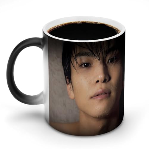 岩田 剛典 いわた たかのり 46カップ グラス 二重構造 熱で色が変わるマグカップ コーヒーカップ 温感変色マグカップ カスタムメイド コーヒーカッ ハンドル磁器 ウォーターカップ ド 陶器 耐熱 湯飲み マグ