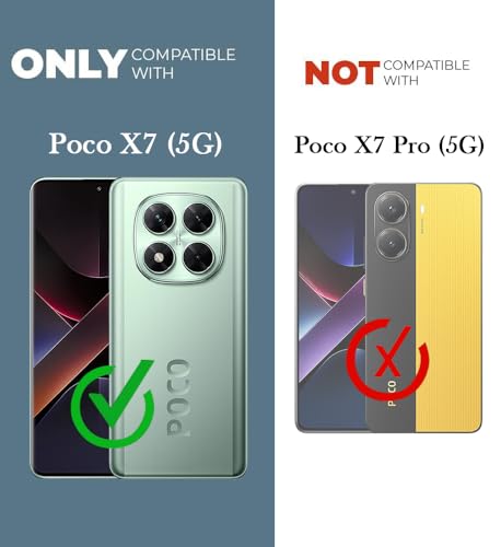 Image of Jkobi Lifetime Anti-Yellow MagSafe Compatible Clear Back Cover Case for Xiaomi Poco X7 (Sleek Hard Crystal | Shockproof and Camera Protection)
