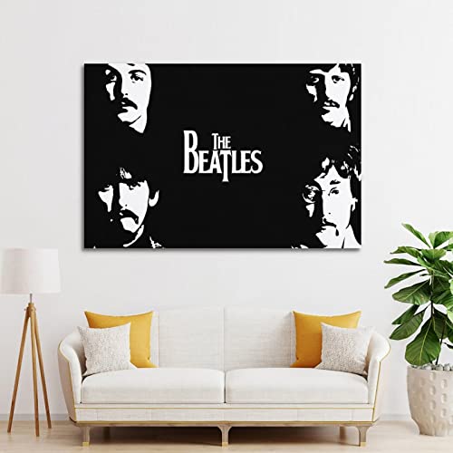 SHUPSY Poster décoratif sur toile The Beatles Banks – 30 x 45 cm - Les Beatles, Paul McCartney, John Lennon, RIngo Starr, George Harrison SHUPSY Poster décoratif sur toile The Beatles Banks - 30 x 45 cm – Image 4