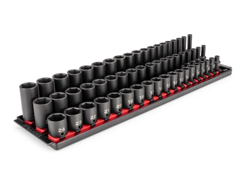 TEKTON 3/8 Inch Drive Impact Socket Set 57-Piece | SID91121