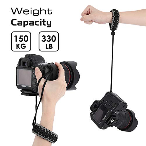 MoKo DSLR/DSLM Handschlaufe Kamera, Nylon Paracord Kamera-Handschlaufe Wrist Strap Kordel Kameragurt Handstrap für Nikonöse Nikon Sony Fuji Gopro Wii Switch Canon – Bild 6