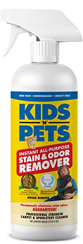 KIDS 'N' PETS Instant All-purpose Stain & Odor Remover â€“ 27.05 oz. - (800 ml) | Proprietary Formula Permanently Eliminates Tough Stains & Odors â€“ Even Urine Odors | Non-Toxic & Child Safe