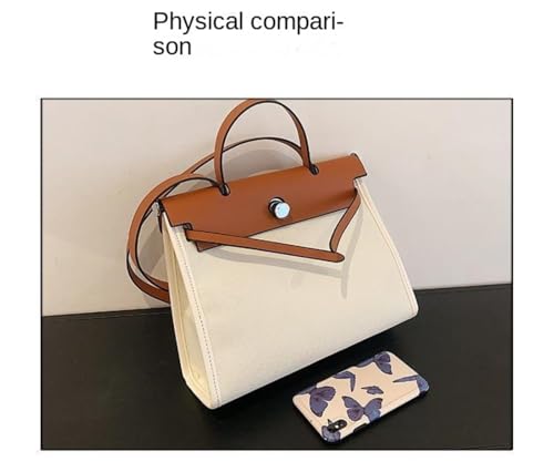 Women's Euro Canvas Tote Bag - 3-Way Adjustable (Crossbody/Shoulder/Hand) for Work & Retro, Spacious + Zip Pouch, 2025 Gift3