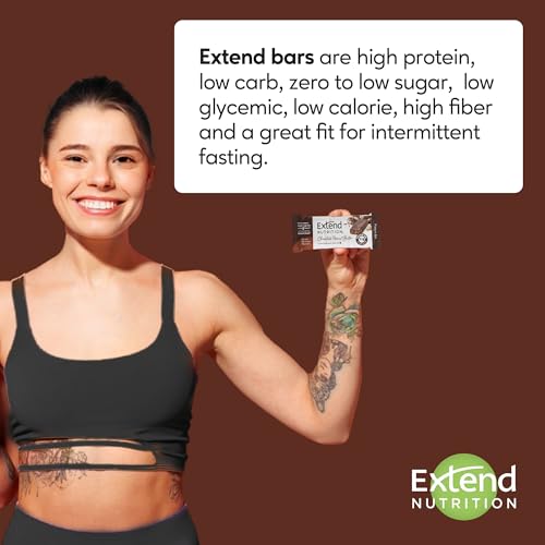 Extend Bar Extend Nutrition Sugar Free Keto Bars, Perfect Diabetic Snacks For Adults And Kids, High Protein Bars For Hunger Control & Steady Energy, Low Carb, Keto Friendly thumb #6
