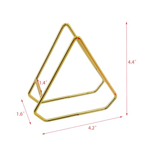 Support de sous-verre triangulaire doré pour éviter le désordre sur la table - 3
