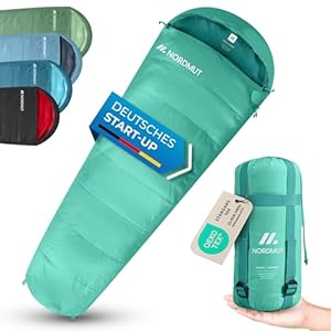 NORDMUT® Mumienschlafsack Sommerschlafsack 900/1500g
