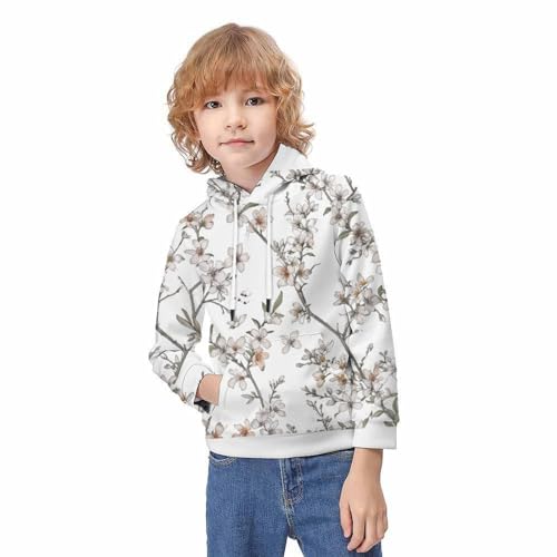 Sweat 3D fleurs colorées pour le collège pull léger ado 12-14 ans - 3