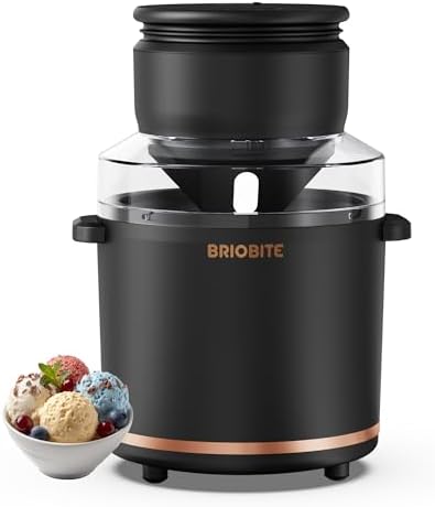 1.1 Quart Ice Cream Maker – Electric Ice Cream Machine for Gelato, Milkshakes & Sorbet, Perfect for Family, Easy to Use & Clean,Black
