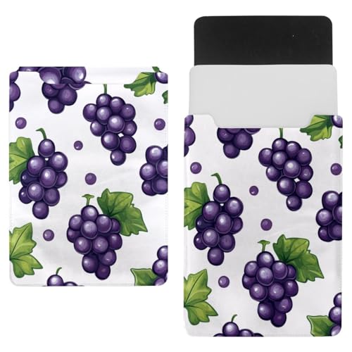 Housse pour ordinateur portable 35x26cm à pois raisins et velours