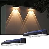 XmnSoly Solar Lights Outdoor for Mailbox, House Numbers, Address, Sign 3000/4000/6000K 3 Modes Waterproof Dusk to Dawn Lighting(2 Pack)