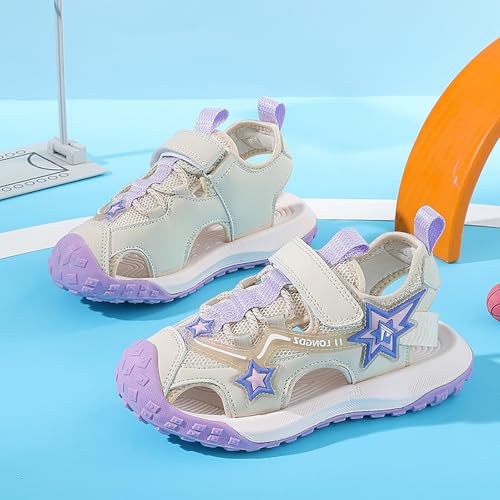 IWIHMIV Toddler Sandals Boys Girls Soft Sole Sandals Kids Closed Toe Water Sport Outdoor Non Slip Summer Beach Shoes4