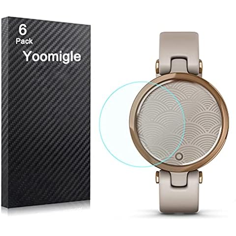 Yoomigle 6 Pack Compatible with Garmin Lily Screen Protector Film for Garmin Lily Smart Watch Screen Protectors Foils Screen Cover Crystal Clear HD Anti-Scratch Anti-Fingerprint Cover