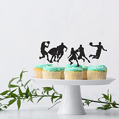 Basketball Cupcake Toppers Pack Of 48 Basketball Player Cupcake Picks For Boys Sports Themed Birthday Party Supplies #TOP2