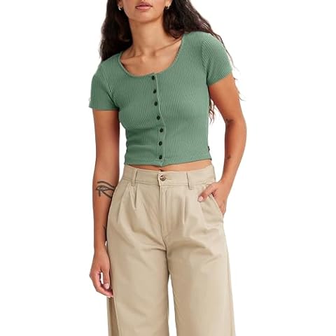 Levi's Women's Granite Green Rach Sweater Cover