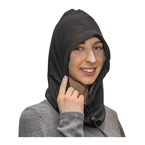 Halsa EMF Hat, Faraday Hood. EMF Blocking, Anti-Radiation Silver Fabric. 99% EMF Reduction. Shields 5G, 4G, Cellular, WiFi, Bluetooth, Smart Meters. Adjustable. One Size Fits All EMF Headwear Cover