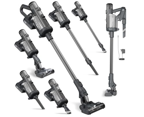 Numatic Henry Quick NQ100 Cordless Stick Vacuum, Grey, 300W 1 Litre - Includes 2 Batterys - Image 2