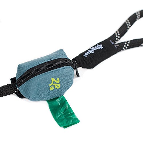 ZippyPaws Dog Poop Bag Holder Leash Attachment (Forest Green)