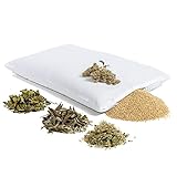 HIMMELGRÜN® Kräuterkissen - Bio Hirseschalen Kissen - Dufte Kräuterkissen -...