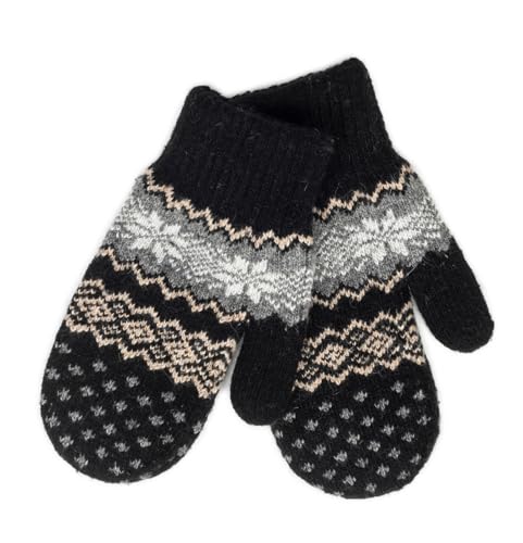 XuoAz Snowflake Wool Mittens