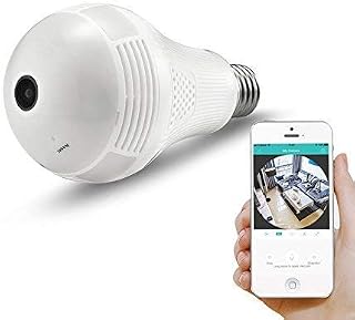 360° Panoramic View WiFi IP Bulb Camera with FishEye Lens 360 Degree 3D