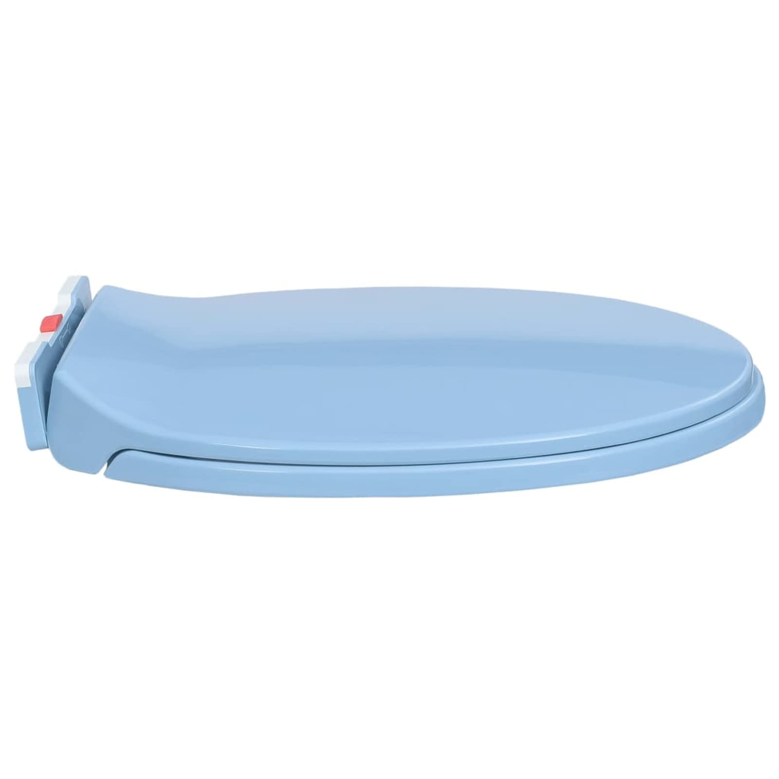 Tapa de váter con cierre suave desenganche rápido, JUNZAI Tapa Wc, Tapa De Inodoro, Asiento Wc, Tapadera Wc, Tapa Water, Recambios Inodoro, ovalada azul