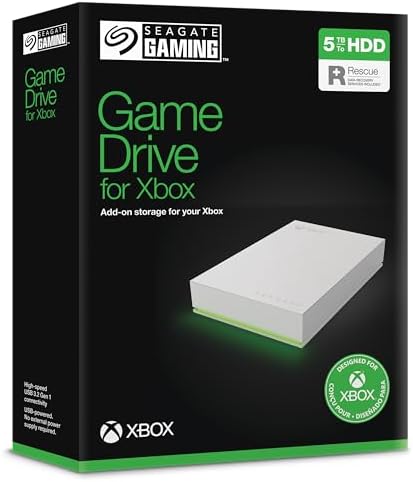 Seagate Game Drive for Xbox 5TB White au meilleur prix sur