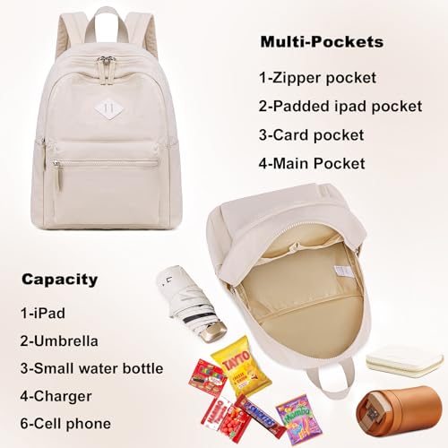 Image of CAMTOP Small Backpack for Women Mini Backpack Purse Girls Lightweight Cute Fashion Backpack Bookbag Daypack for Travel Shopping Them Park