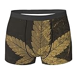 Herren Unterwäsche Boxershorts Unterhosen Unterhosen Grunge Cannabis Leaf