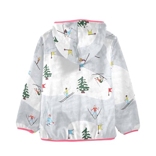 OTVEE Winter Skiing Kids Hoodie Jacket Fall Spring Full Zip Warm Outwear Coat2