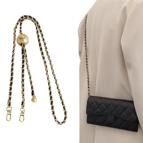 Image of Jiesinlov Purse Chain Adjustable Shoulder Strap with Small Metal Ball Replacement Transformation Crossbody Handbag
