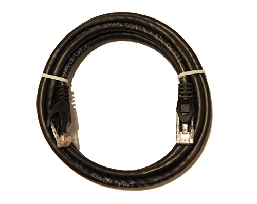 Pack de 3 cables de red Cat6 5 pies color negro miniatura 2