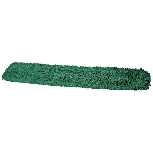 Tidy Tools Commercial Dust Mop Replacement Head - 48 x 5 in. Cotton Nylon Reusable Mop Head, Industrial Dust Mop Refill for Floor Cleaning & Janitorial Supplies, Green