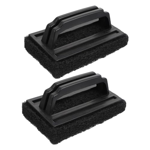 IWOWHERO 2pcs Multi Function Grill Cleaning Brushes Durable and Lightweight Countertop Scrub Brushes for Outdoor Grills Oven Racks and Kitchen Use Easy to Clean and Store