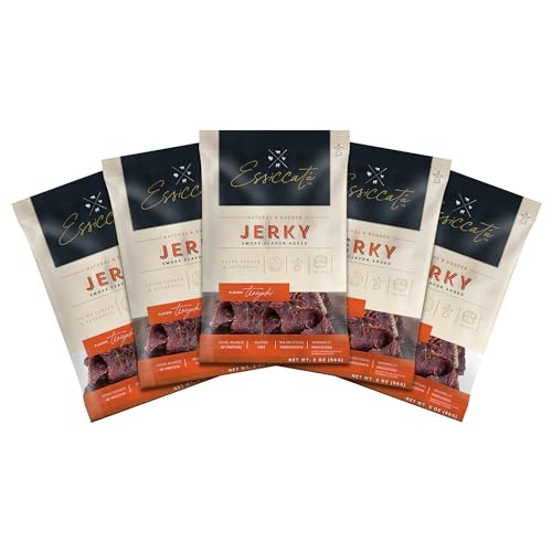 Aufschnitt Essicata Jerky - Extra Tender, Low Sodium - Made in USA - Certified Kosher - Keto...