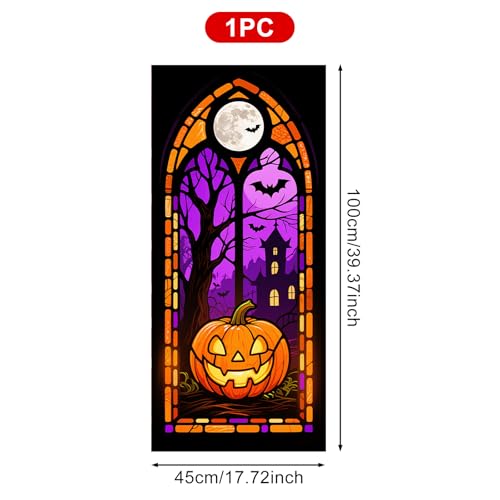 Película decorativa adhesiva para ventana Halloween miniatura 3