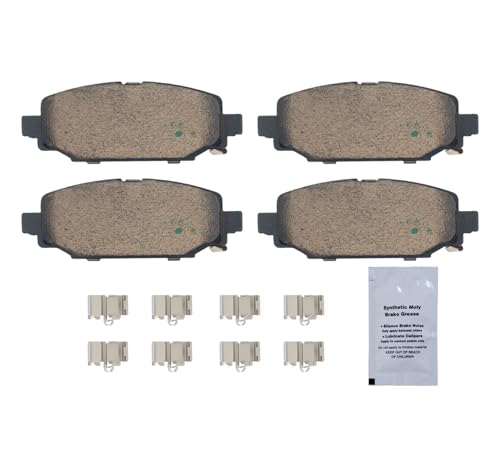 Image of HUSCH D2172 Rear Ceramic Brake Pads Kit Fit For Jeep Wrangler 2018-2020
