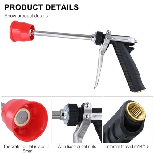 Image of APPSTER DN10 G3 /8 High Pressure Agricultural Spray Gun | Zinc Alloy Sprayer with Long Rod | Fruit Tree Sprinkler, Electric Spray, Even & Direct Spray for Garden Irrigation, Car Washing, Cleaning