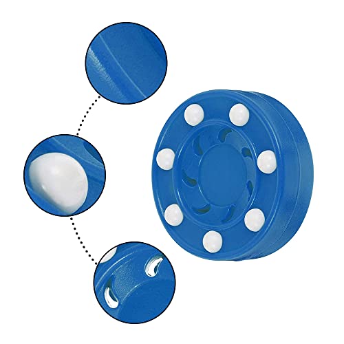YONGRONGHE Street Hockey Balls - Air Hockey Puck for Floor Roller, Indoor & Outdoor Training, Blue - Image 4